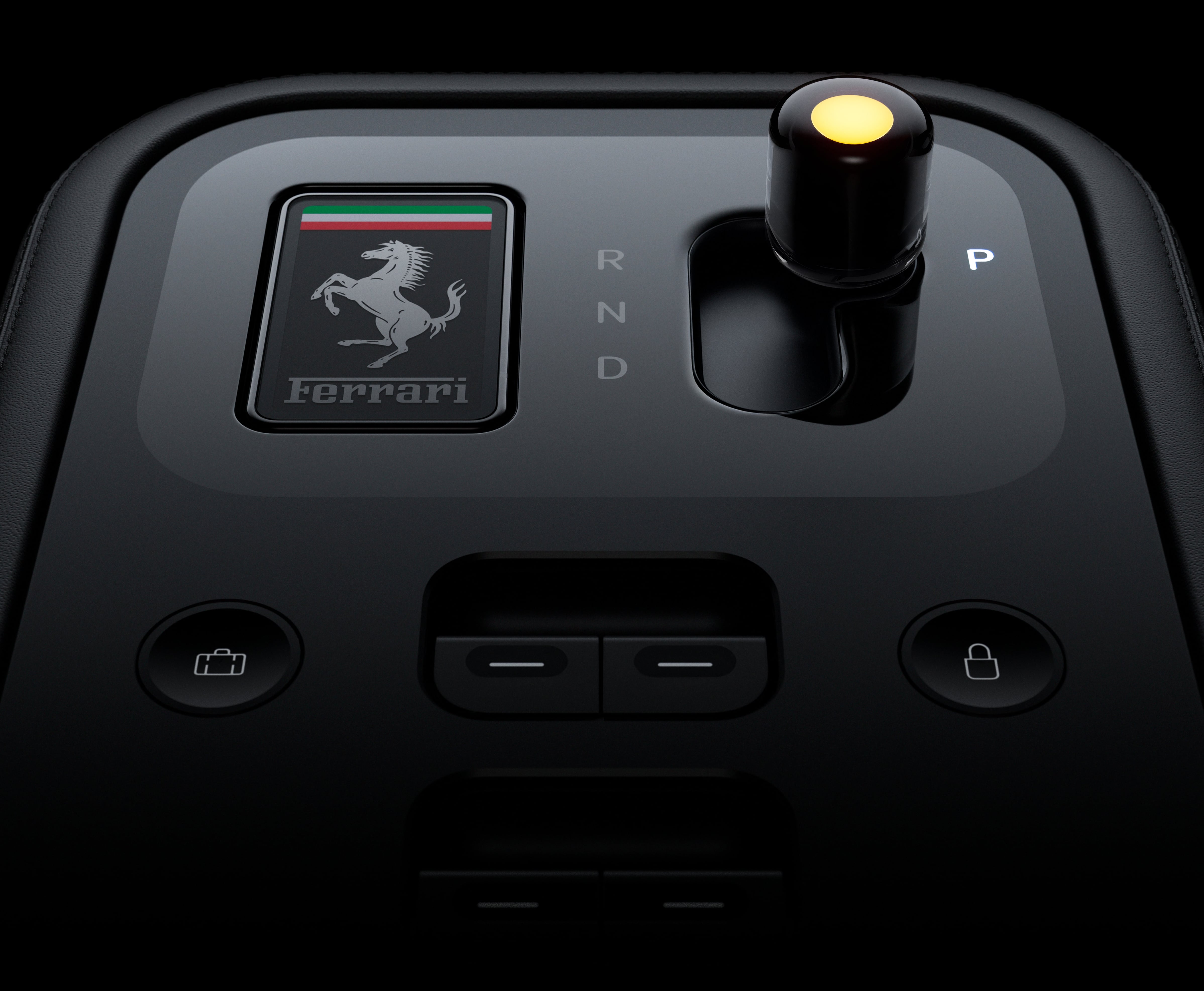 La caja de cambios junto al encendido del modelo