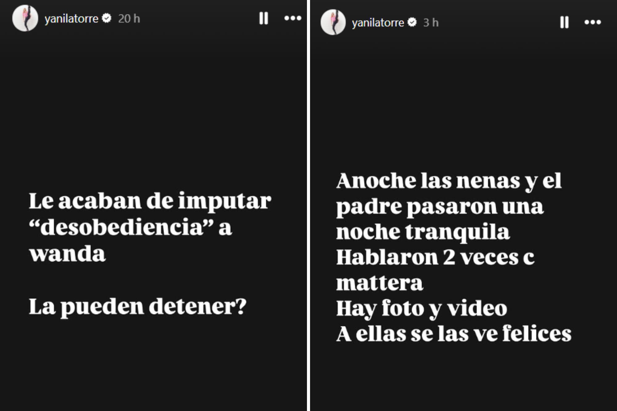 Yanina Latorre publicó una historia en la que aseguró que la conductora de Masterchef está imputada (Foto: Instagram @yanilatorre)