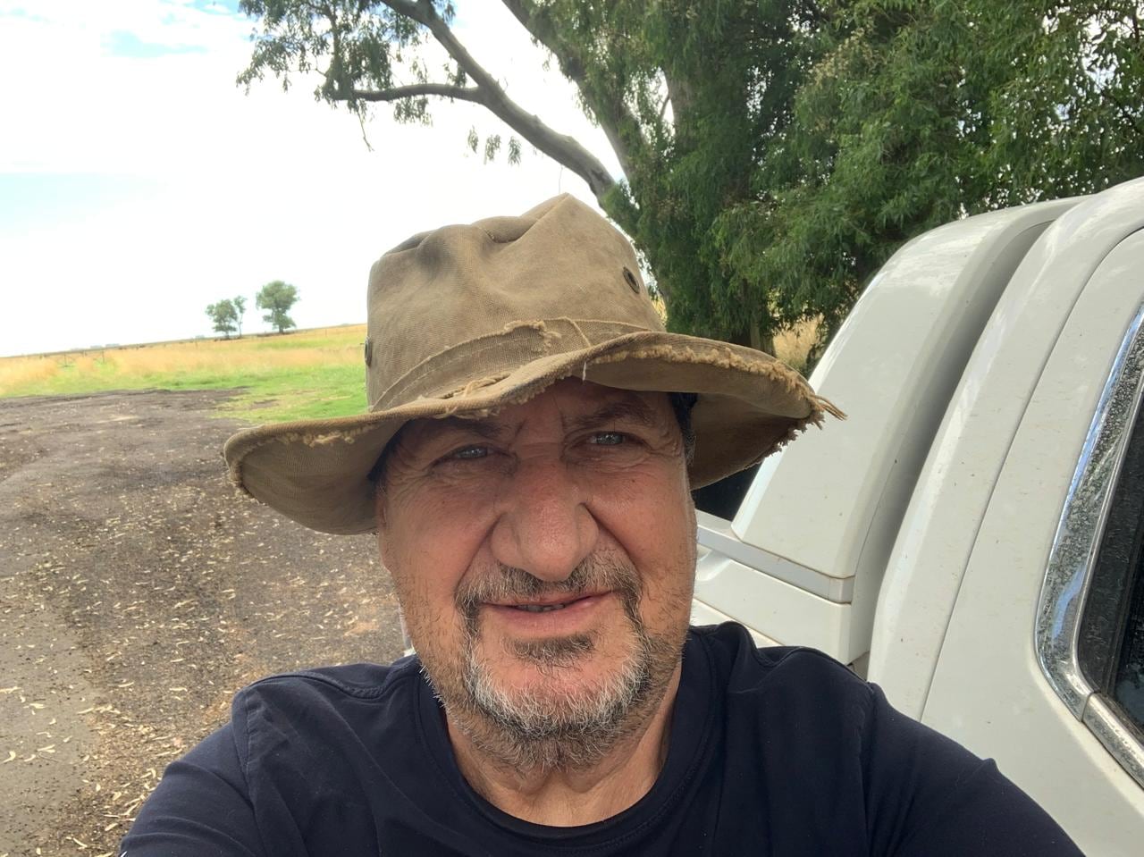 Antonio Riccillo en el campo