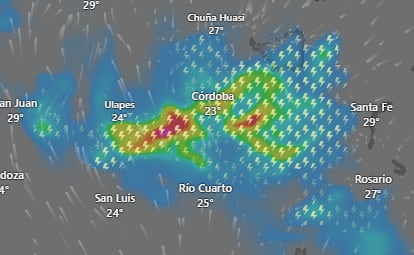 Hay alerta amarilla por tormentas y viento para este lunes 9 de febrero: las provincias afectadas