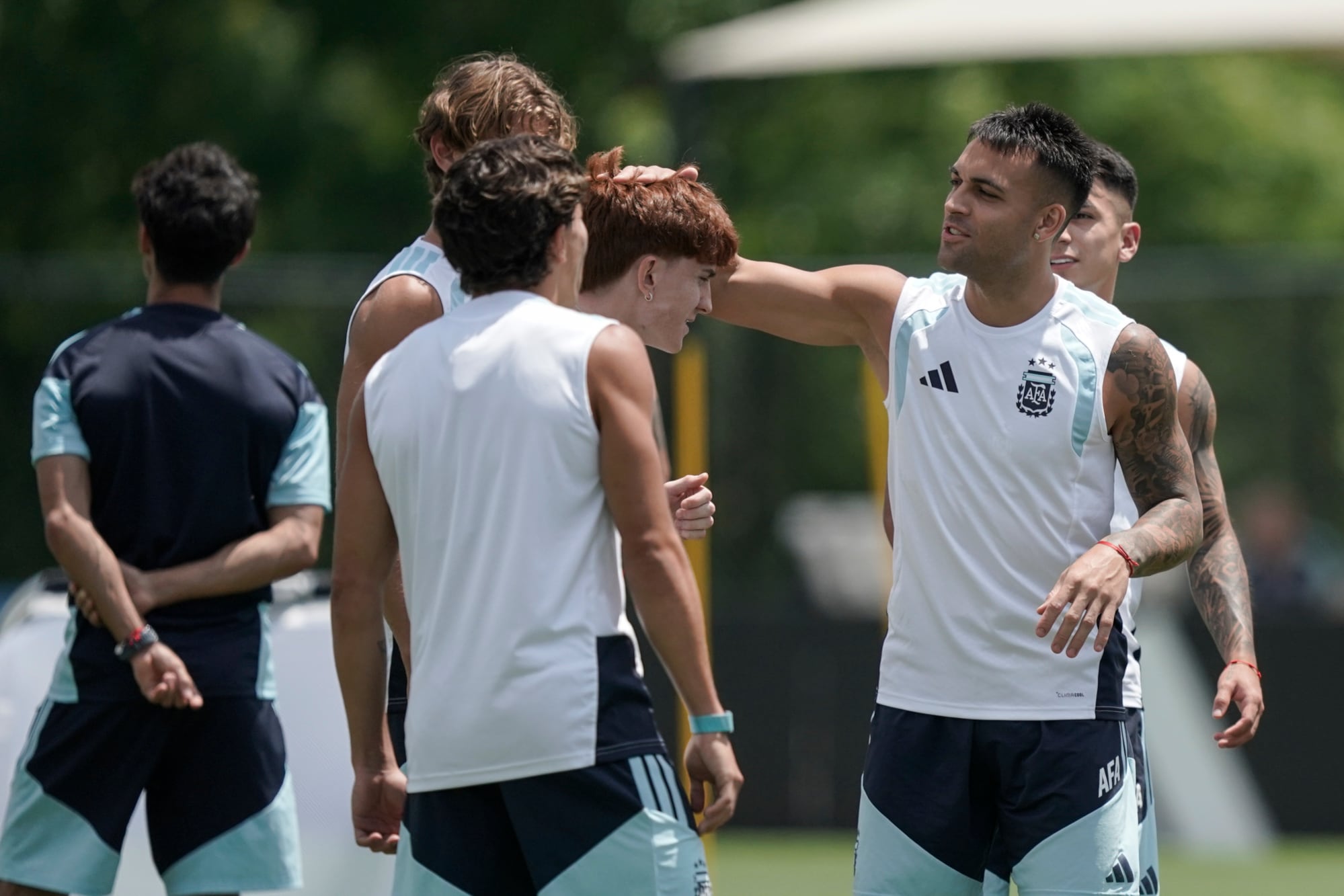 La selección argentina entrena en Kannesaw Estate University de Atlanta
Lautaro Martínez