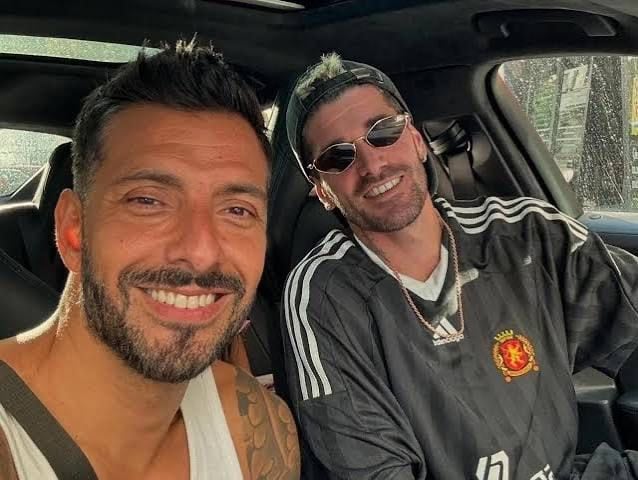 Leonardo Scaturice con Rodrigo De Paul