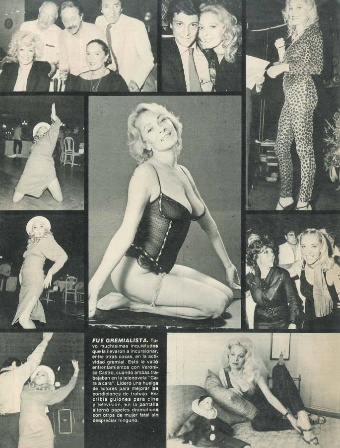 Publicación de Libre, el 6 de mayo de 1986 (a la derecha se la ve a Thelma junto a Verónica Castro)