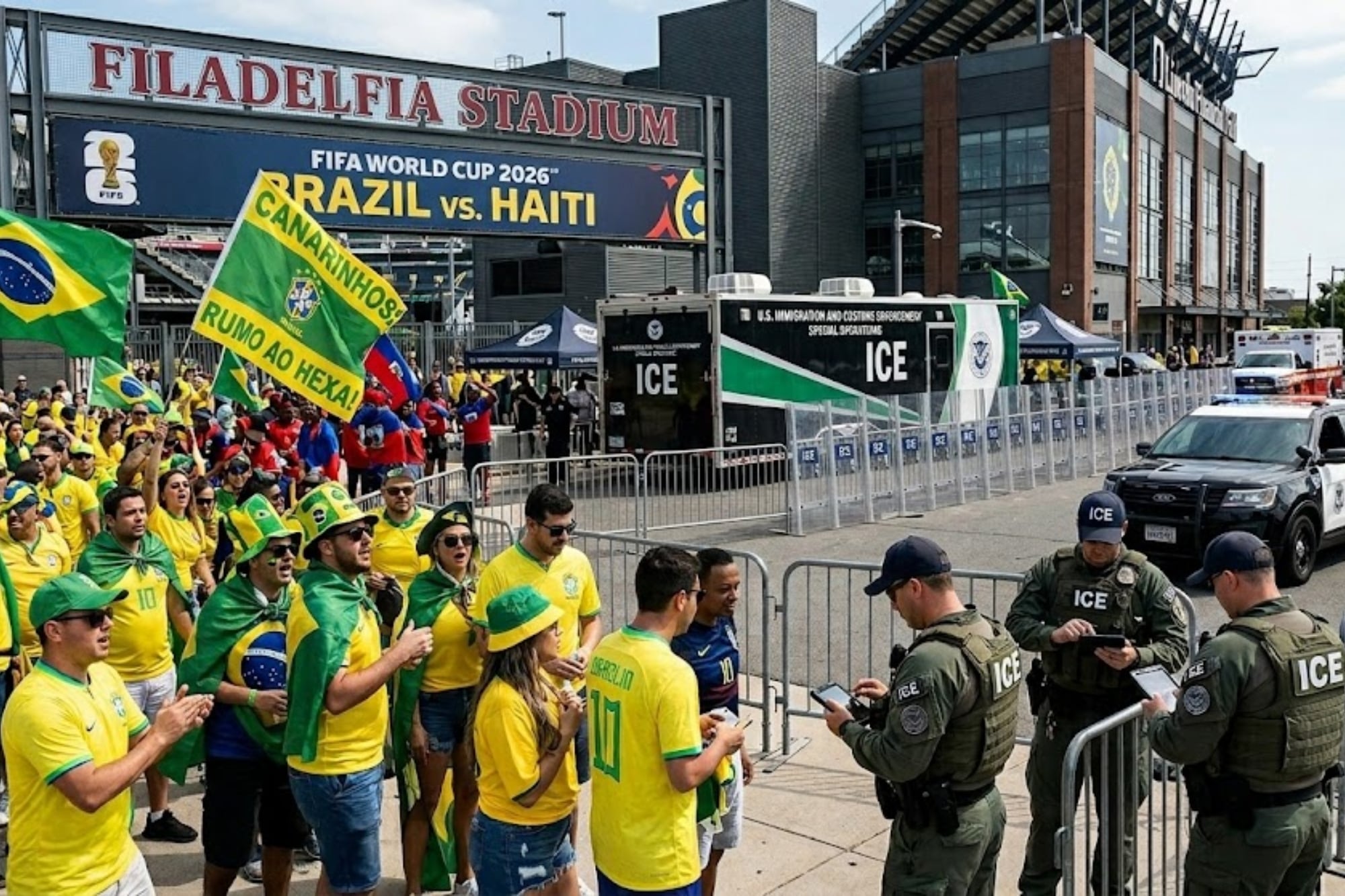 Los hinchas, custodiados