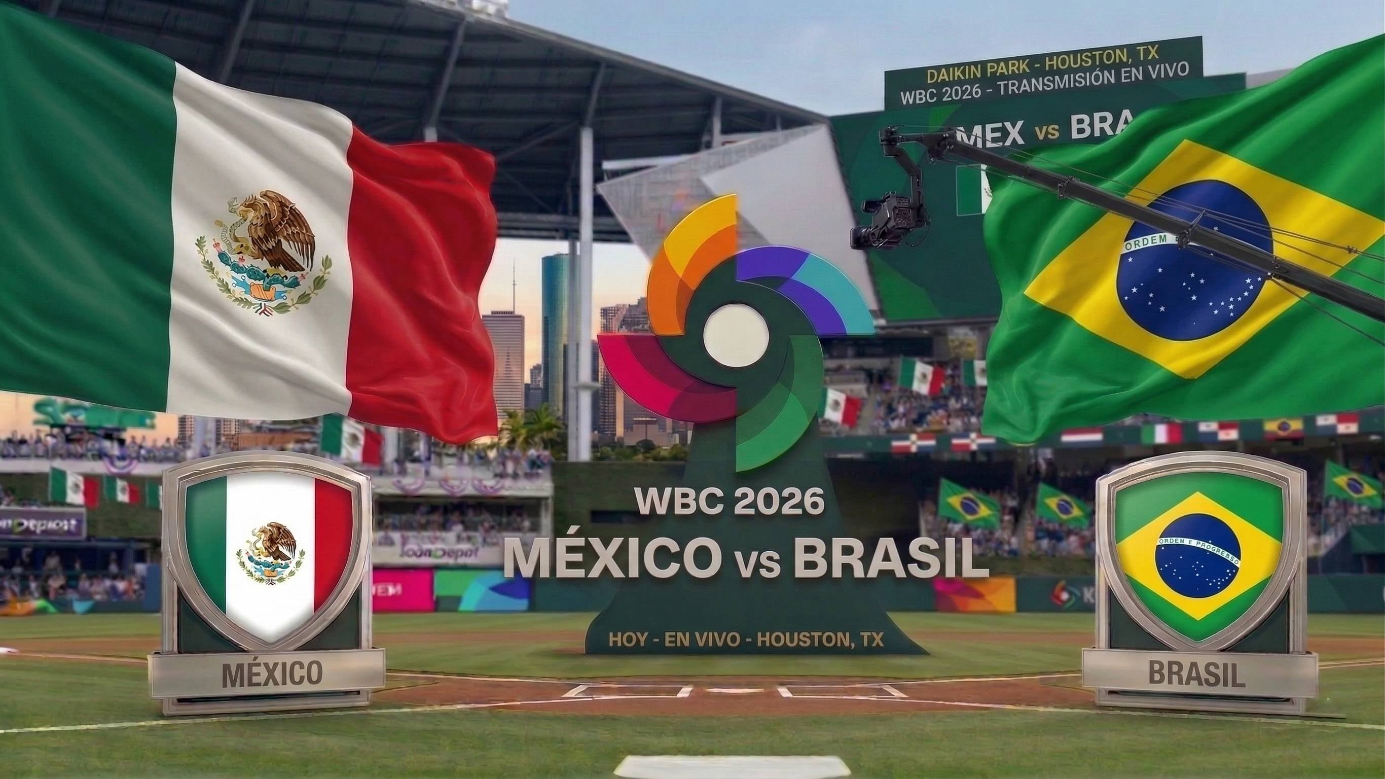 México Enfrenta a Brasil en el Clásico Mundial de Béisbol 2026 en Houston