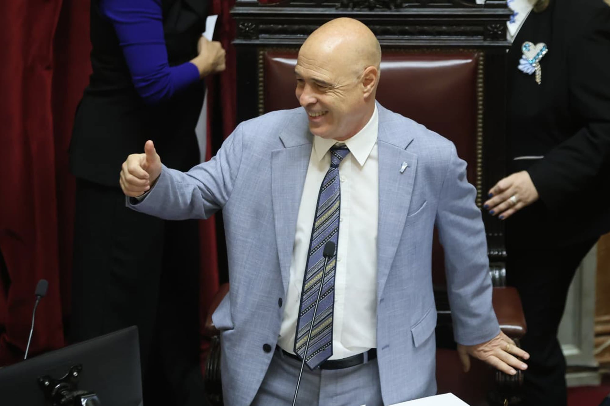 El senador libertario Bartolomé Abdala