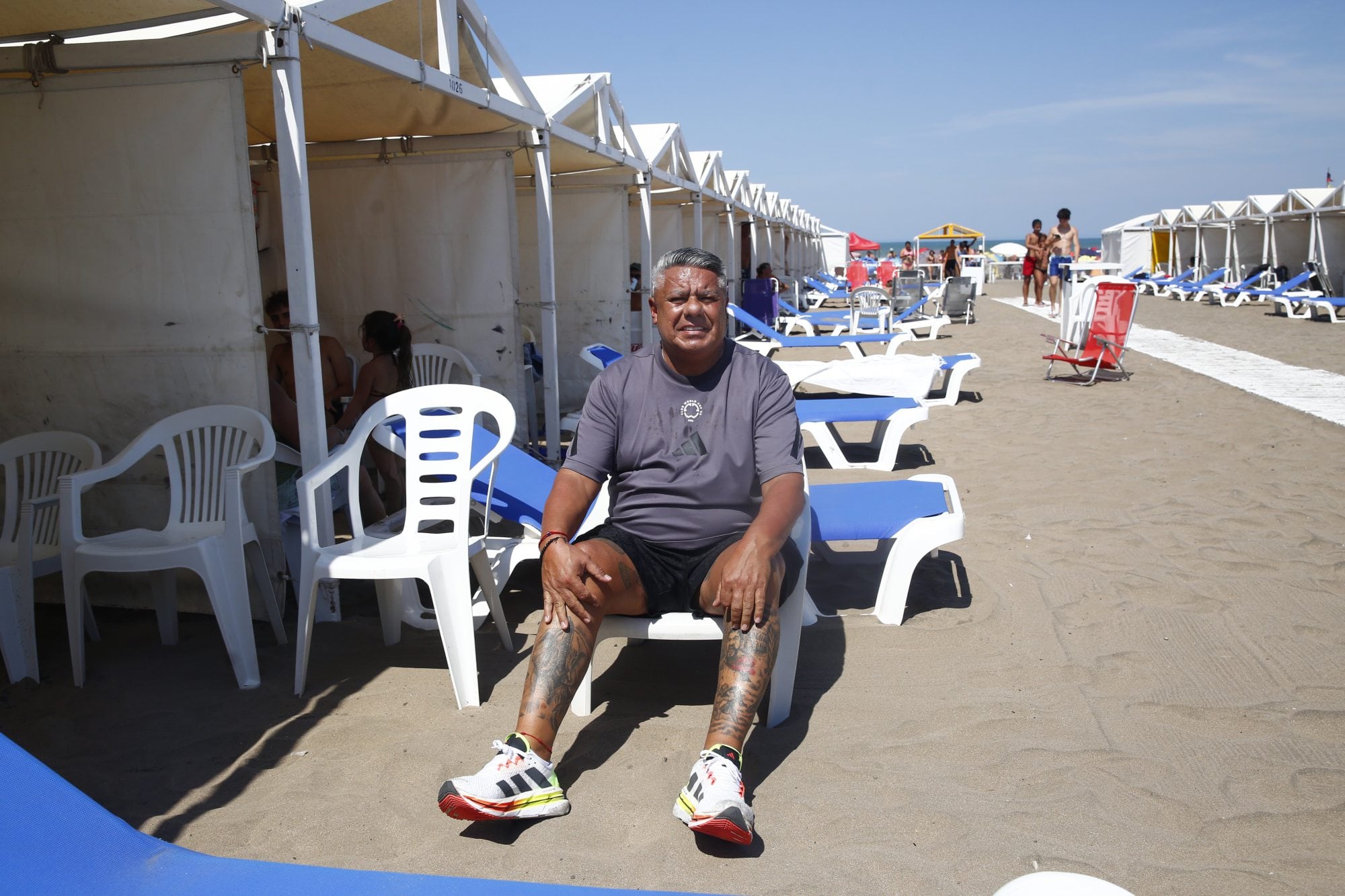 Chiqui Tapia de vacaciones en el Balneario 12 de punta Mogotes.
Mar del Plata, 12 de enero 2026