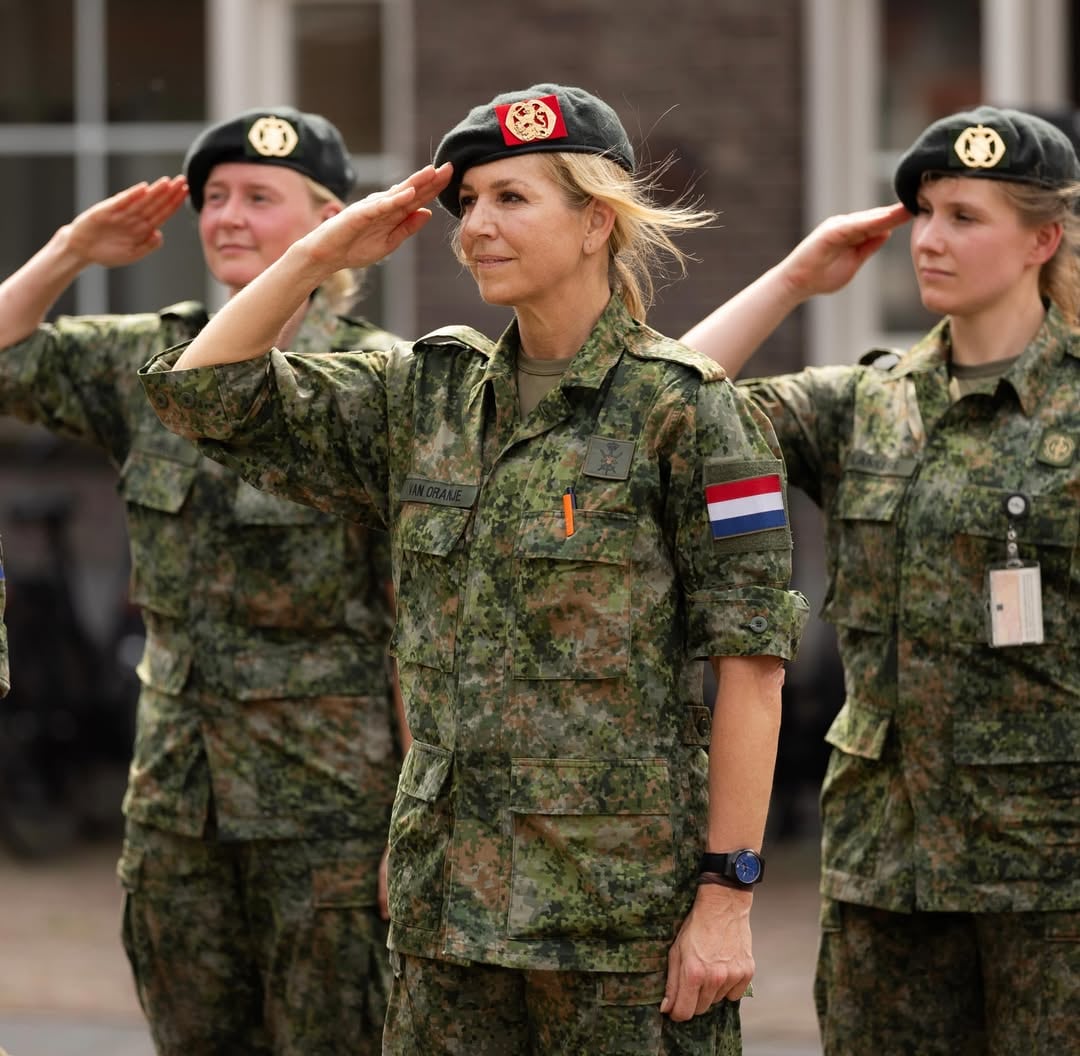 La reina Máxima finalizó la primera parte de su formación como reservista del Ejército Real de los Países Bajos (Foto: Instagram @koninklijkhuis)