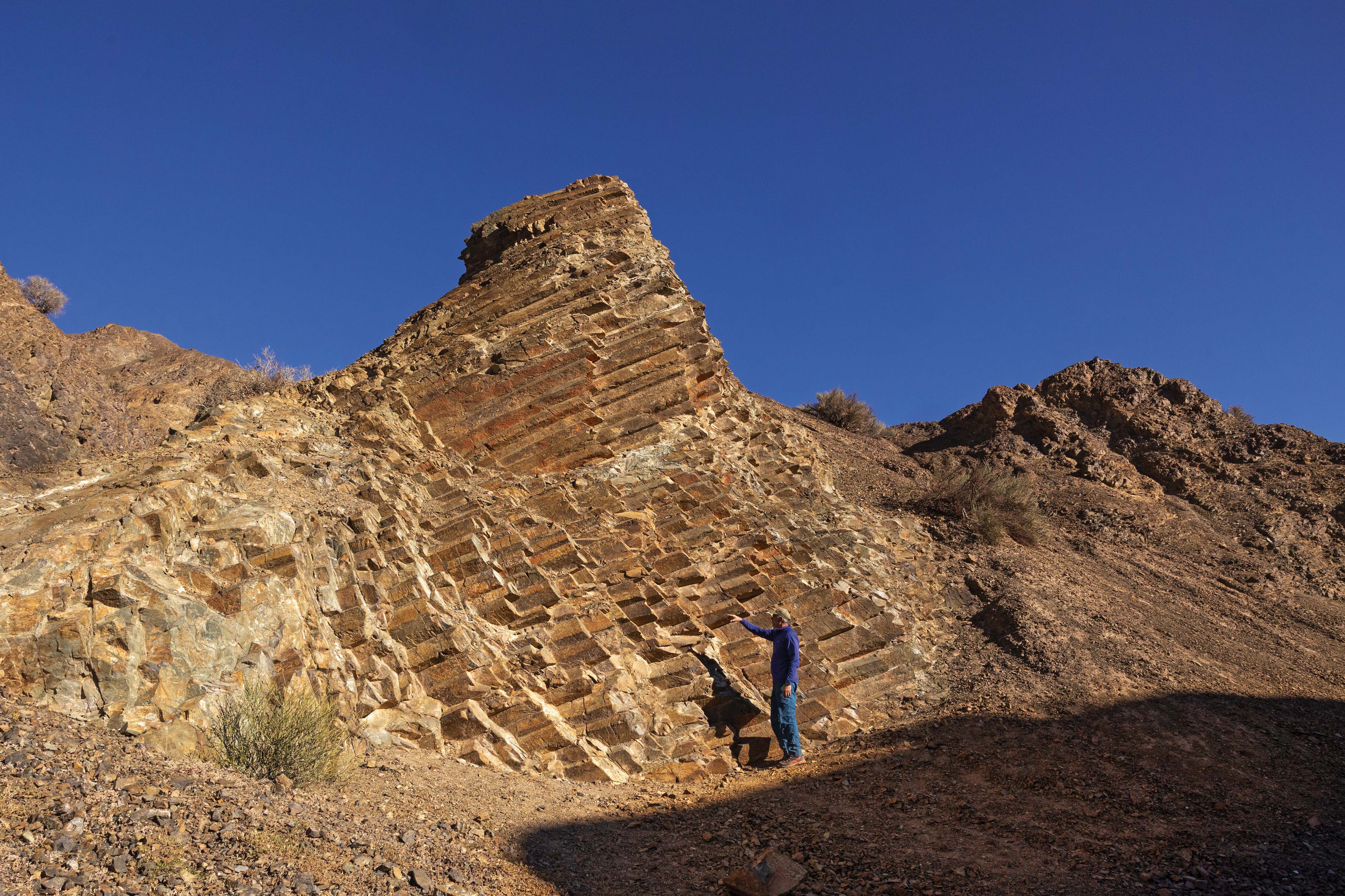 Basaltos columnares, una formación de 460 millones de años que se originó cuando la zona era fondo marino.