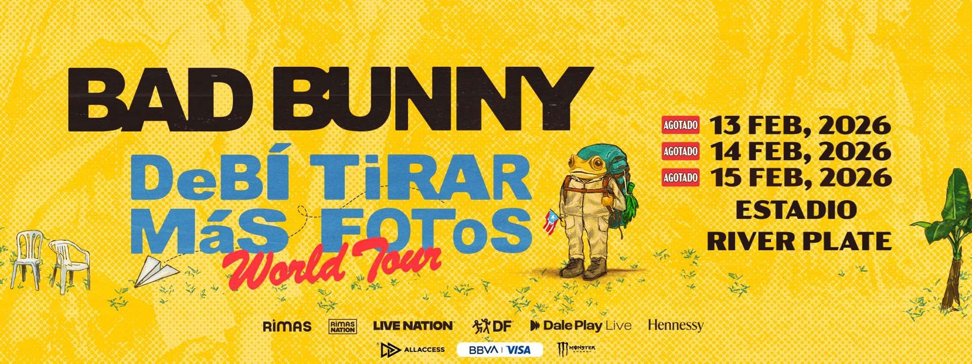 Los tres shows de Bad Bunny en Argentina se agotaron muy rápidamente