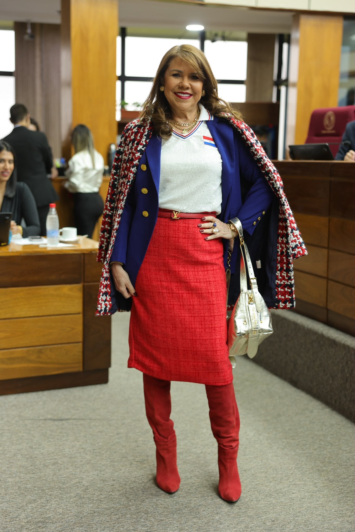 La senadora Amarilla se bautizó a si misma una