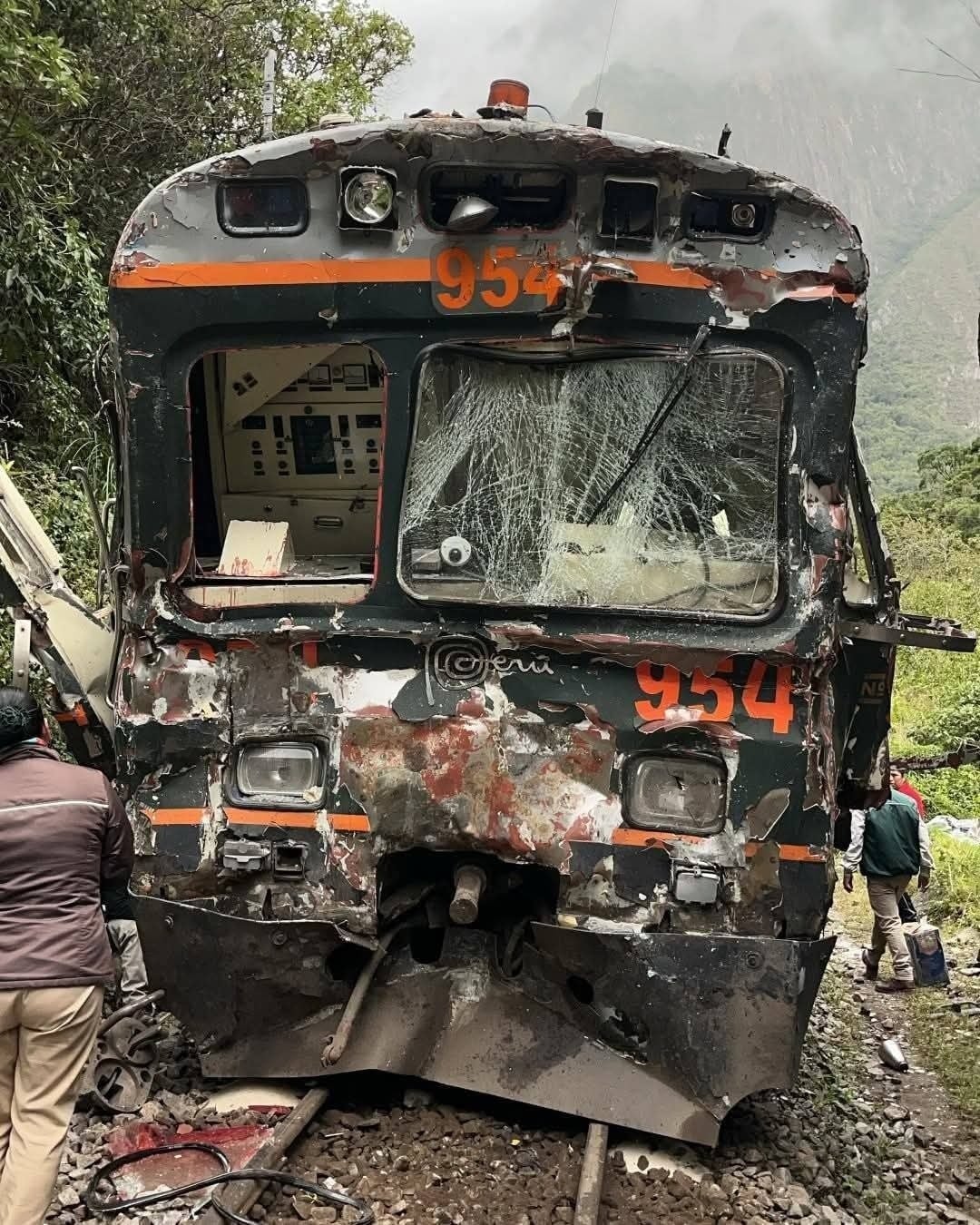 Imagen del accidente camino a Machu Picchu. Fuente: X
