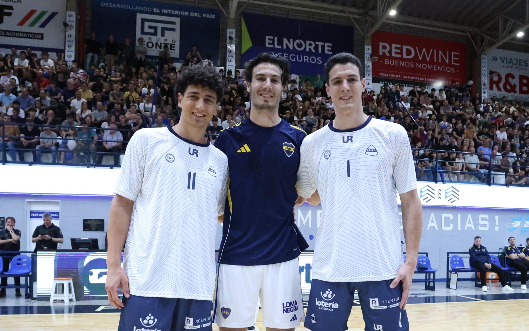 Esteban, Francisco y Agustín Caffaro, los tres hermanos que juegan al básquet y en esta última temporada lo hicieron en la Liga Nacional