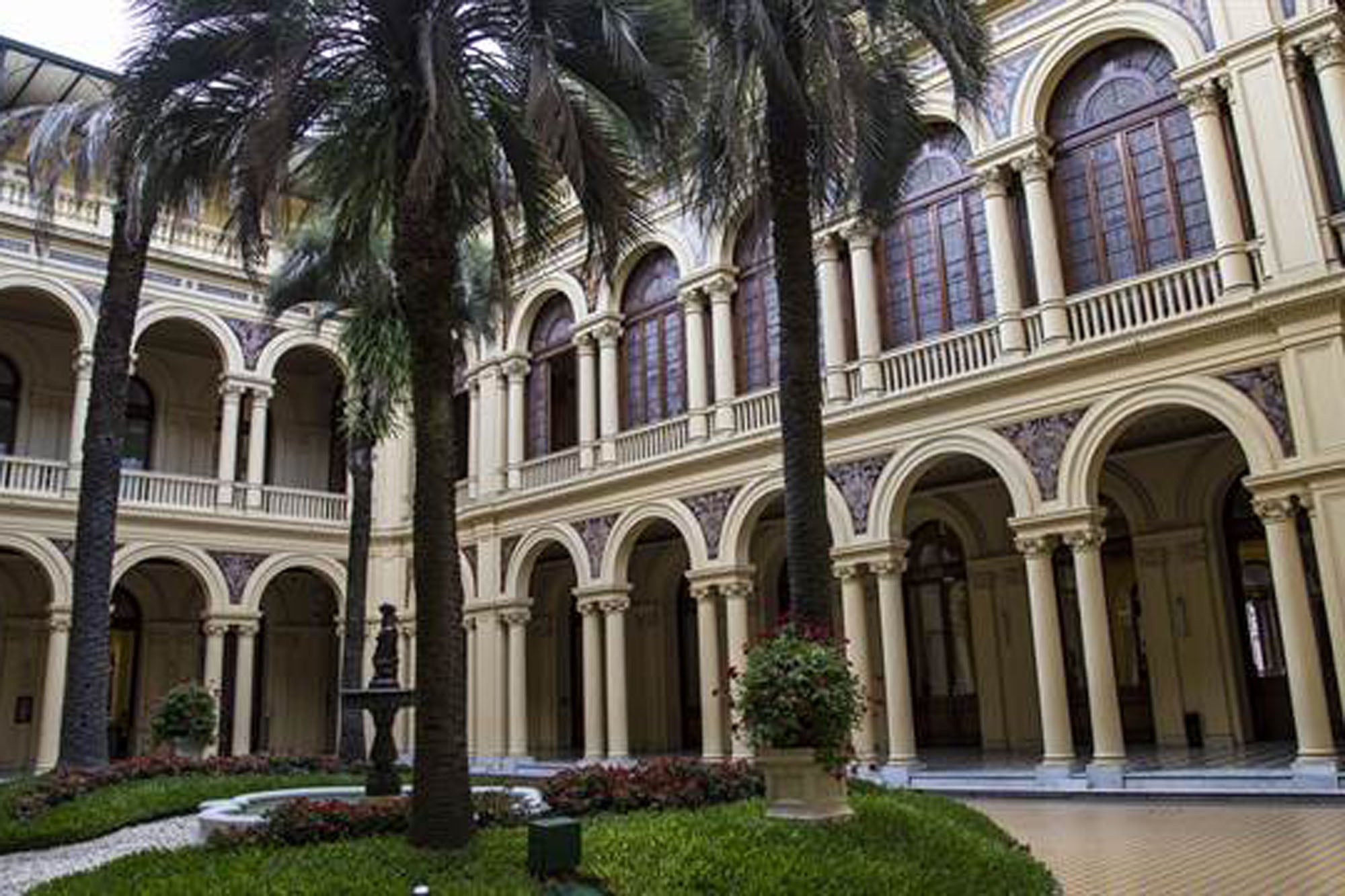 El Patio de las Palmeras en la Casa Rosada