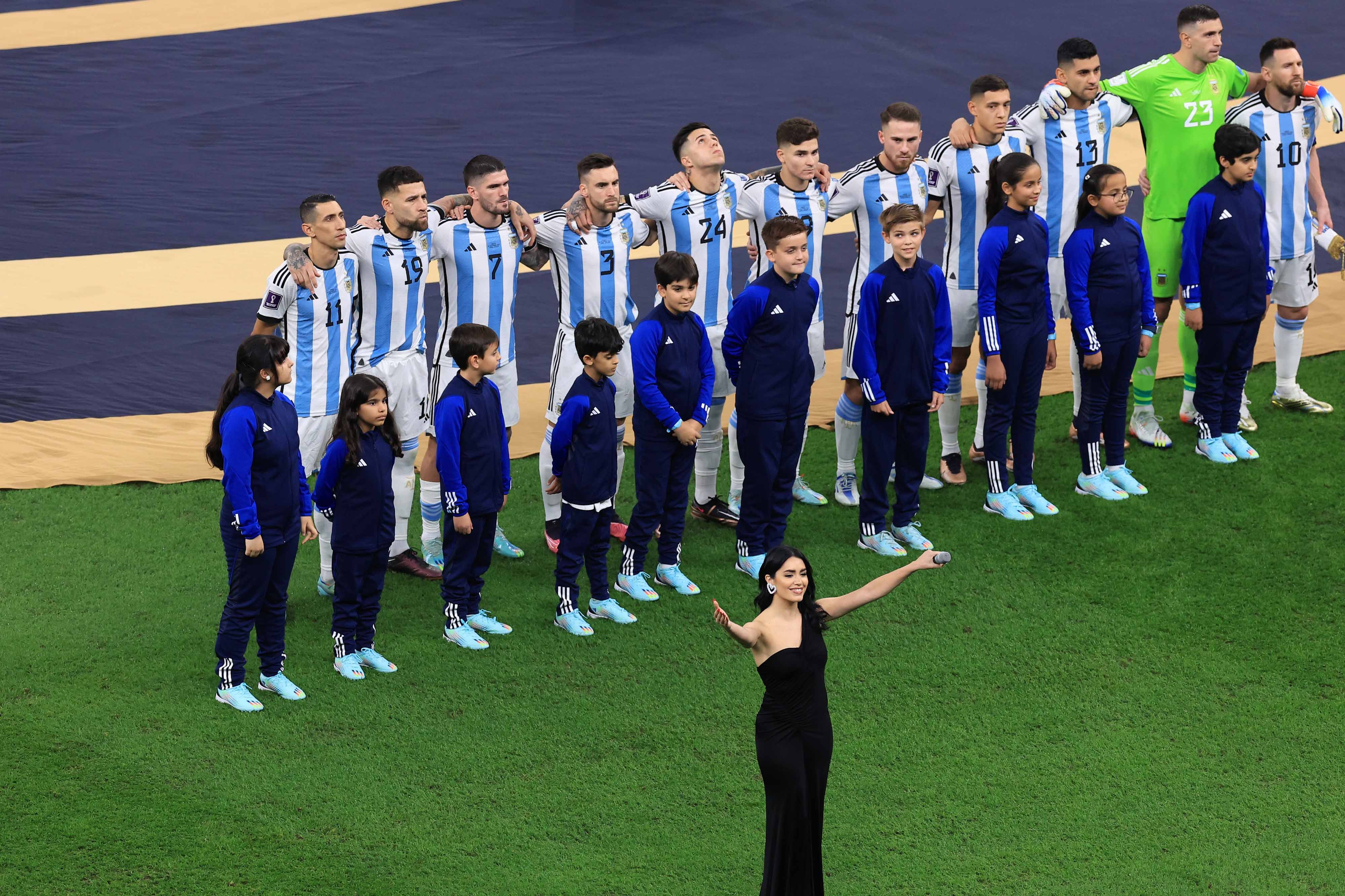 Como en Qatar 2022: el domingo comenzará con el himno cantado por los jugadores