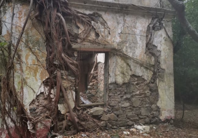 Ruinas en la isla Martín García