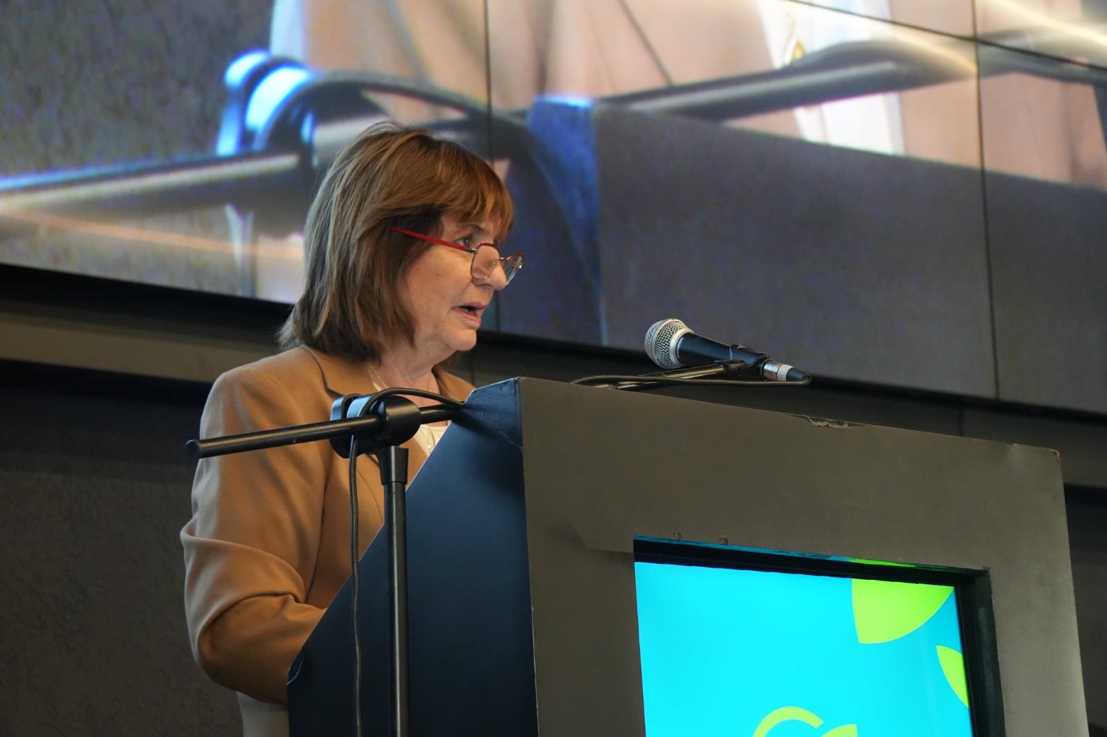 La senadora Patricia Bullrich evitó hablar de Manuel Adorni