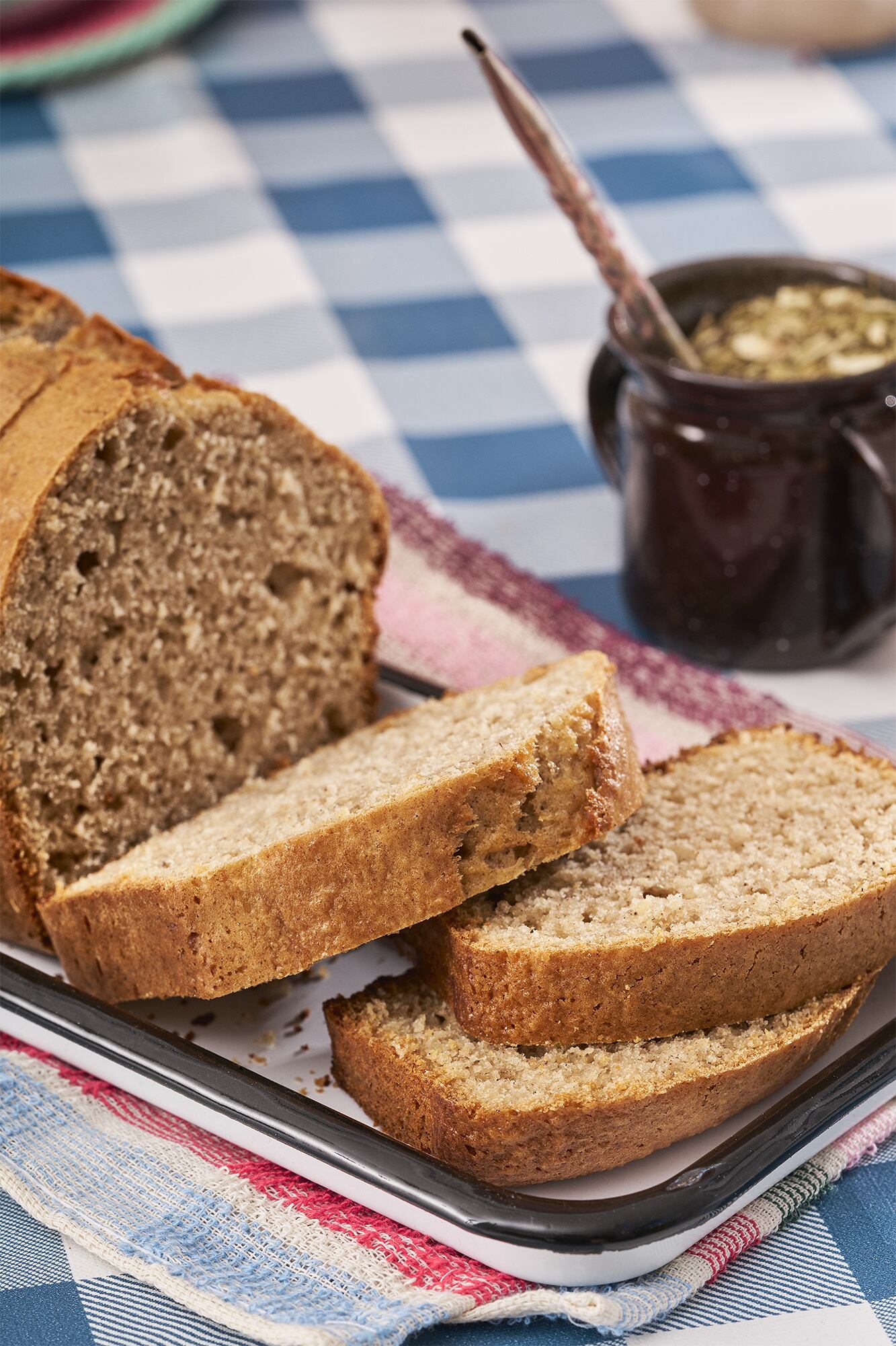 El famoso budín de Mónica, quien es líder de uno de los comedores a los que se ayuda cada vez que se compra cebada Gauchada.