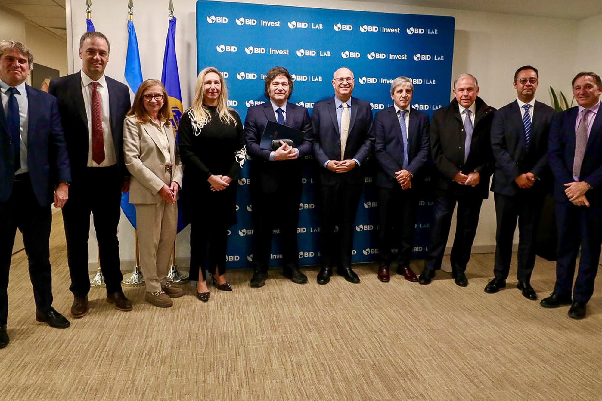 Javier Milei en el Banco Interamericano en Desarrollo (BID) en Washington