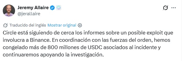 El mensaje del CEO de Circle