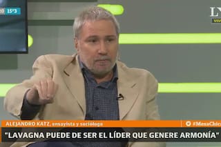 Katz: "Lavagna tiene posibilidades de ser un líder que reintroduzca armonía"