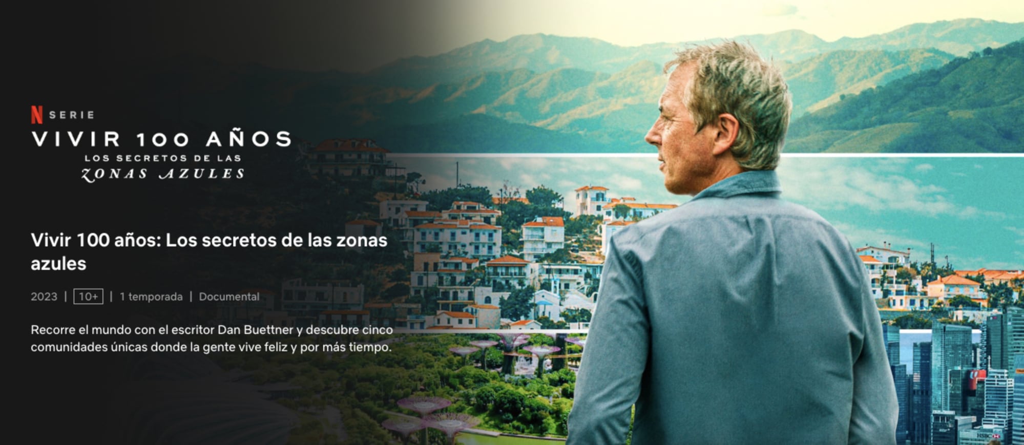 En su serie documental Live to 100 de Netflix, el investigador Dan Buettner resalta que una de las razones fundamentales de la longevidad de los habitantes de Nicoya, Costa Rica, es su dieta (Netflix)