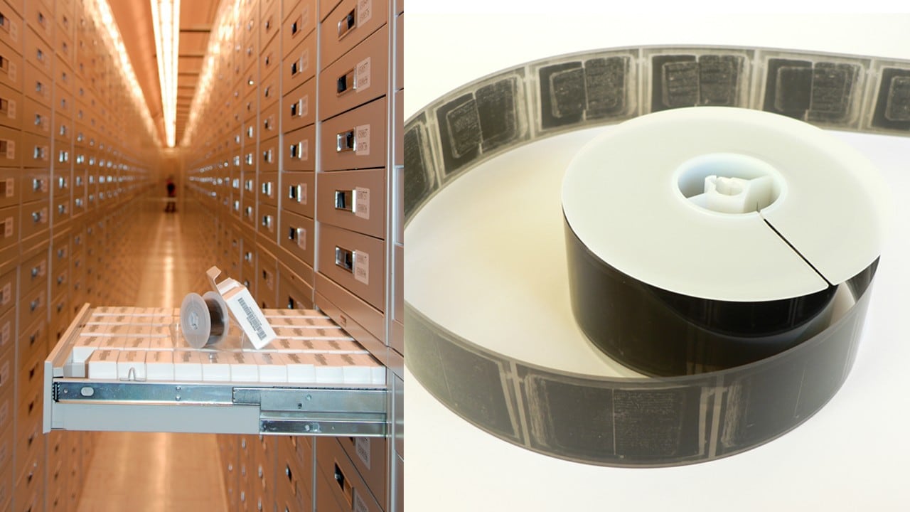 El microfilm en detalle