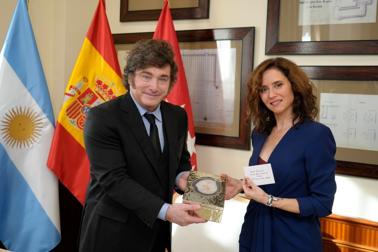El presidente Javier Milei se reunió con la presidenta de la Comunidad de Madrid, Isabel Díaz Ayuso.