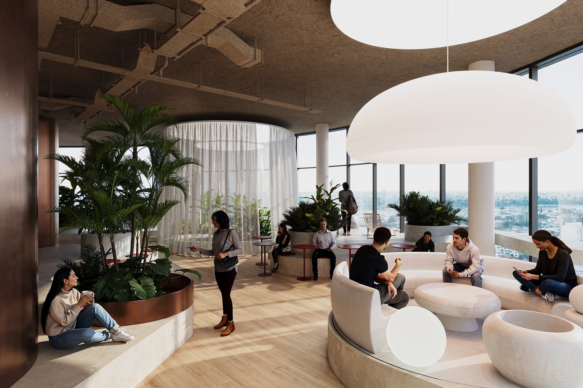 7000 m² corresponden a oficinas equipadas bajo un formato flexible