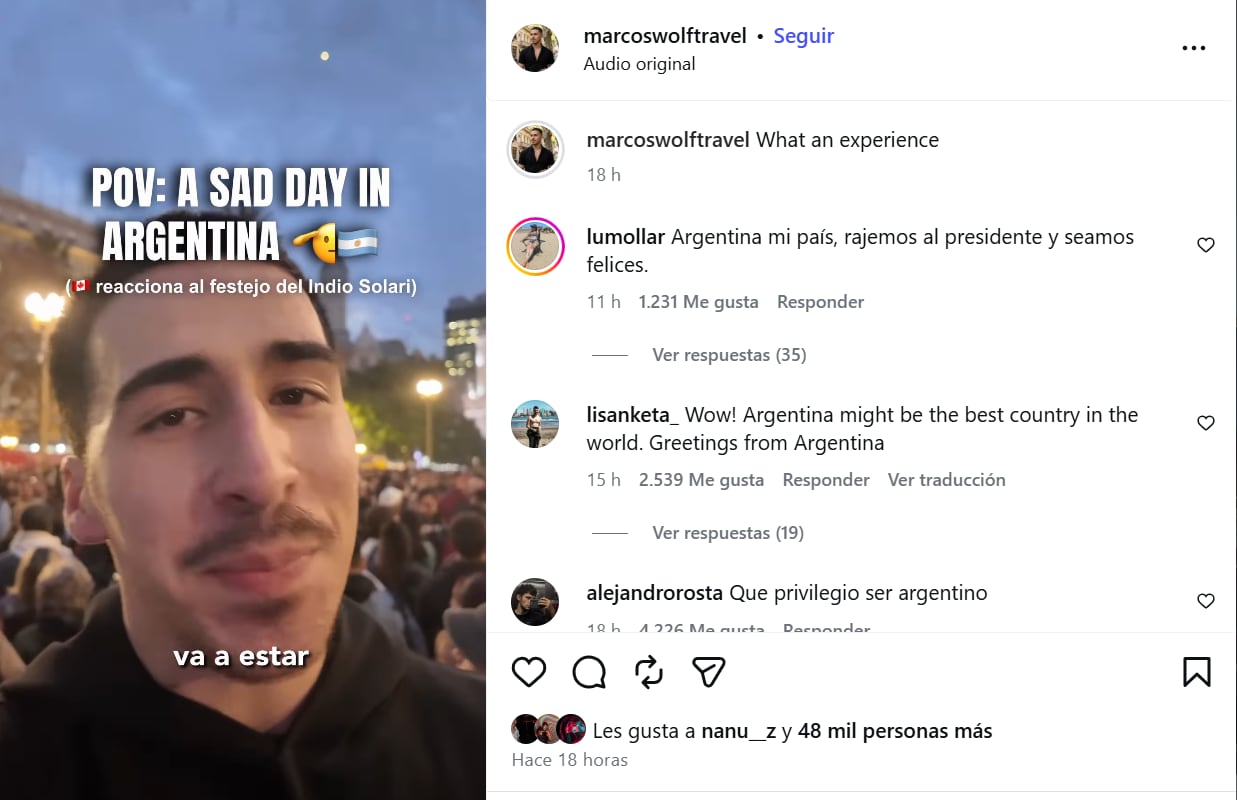 Marcos Wolf es muy popular en las redes sociales