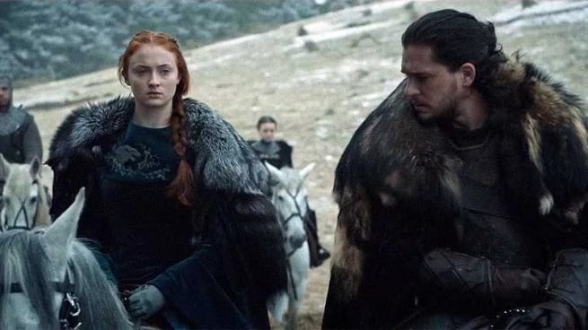 Los actores habían dado vida a Jon Snow y Sansa Stark en Juego de Tronos