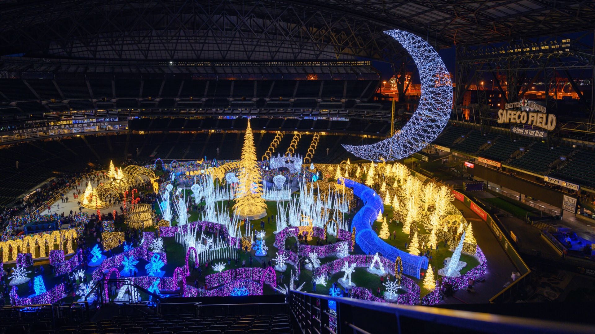 El laberinto navideño de Los Ángeles tiene tres hectáreas de extensión (enchantchristmas)