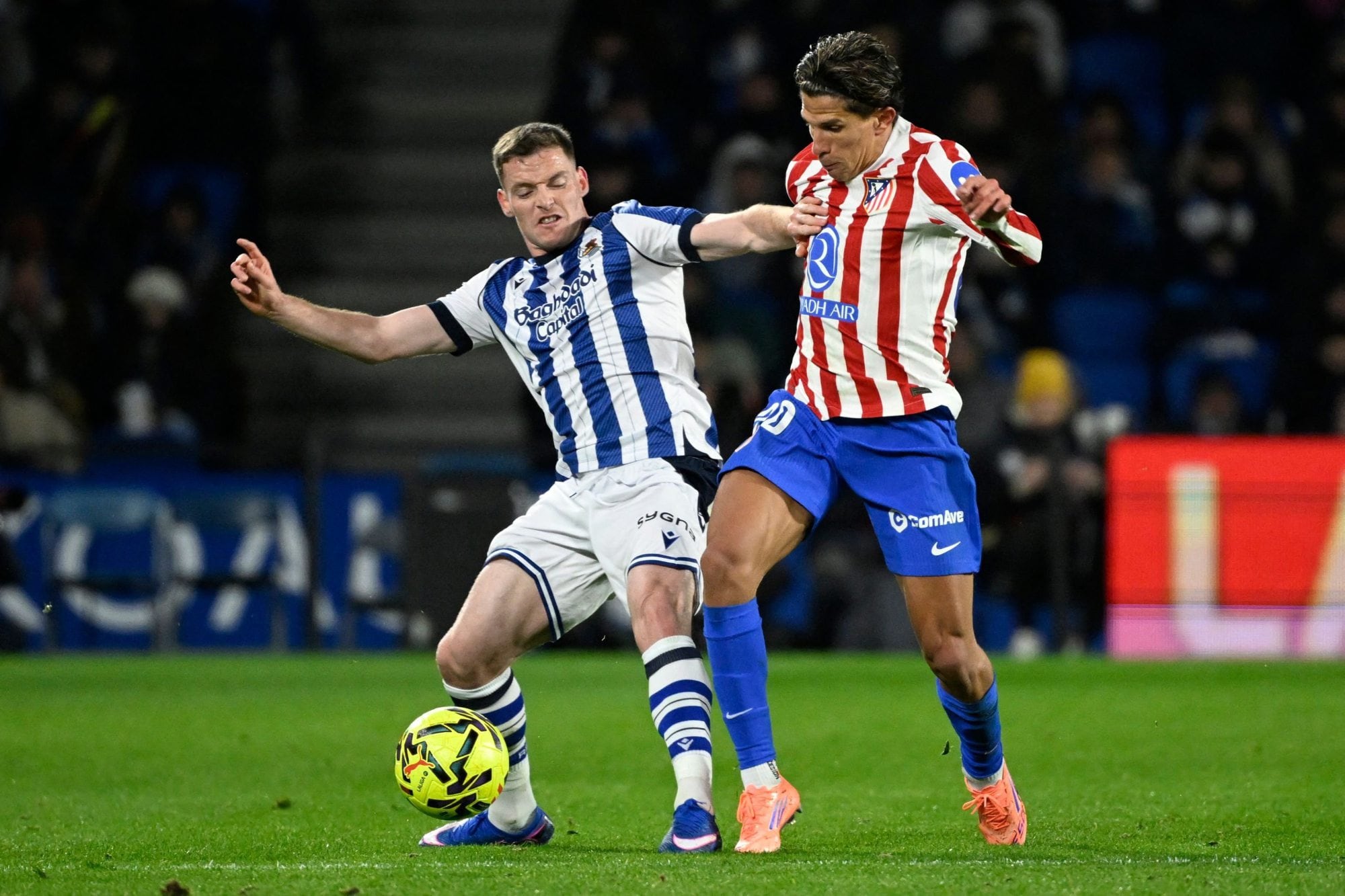 Giuliano Simeone dio la asistencia para el gol de Sorloth