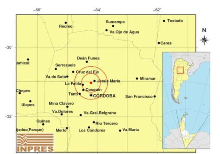 Fuerte temblor en Córdoba, con epicentro en las Sierras Chicas