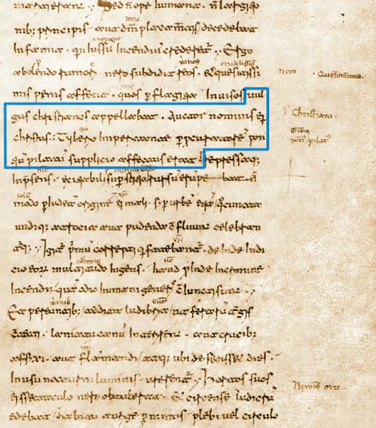El libro XV de los Anales de Tácito se conserva en el Códice Mediceus II, de los siglos XI-XII