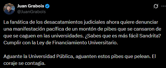 El posteo de Grabois contra Pettovello
