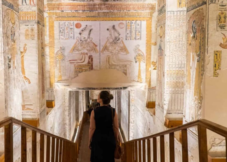 La imponente tumba requirió un trabajo meticuloso de restauración