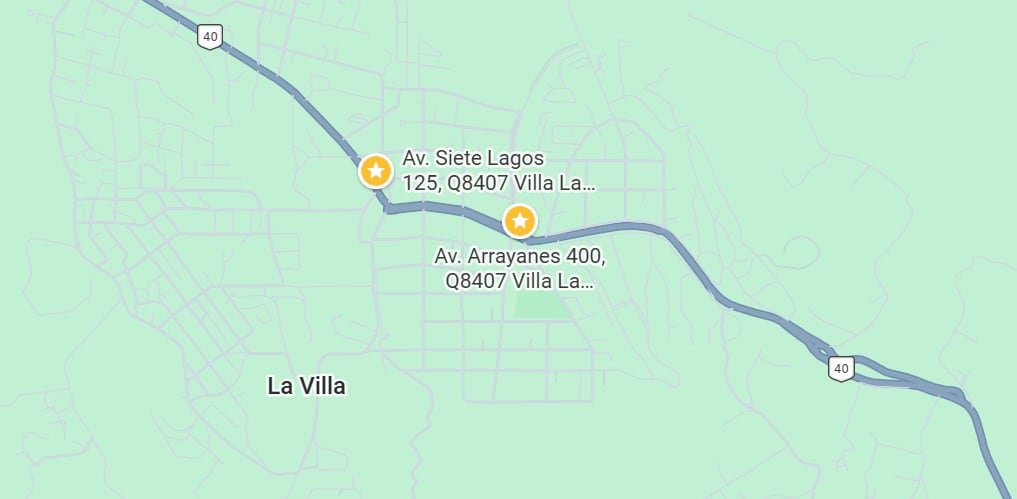 Puntos donde se instalaron cámaras que detectan el uso del celular al volante