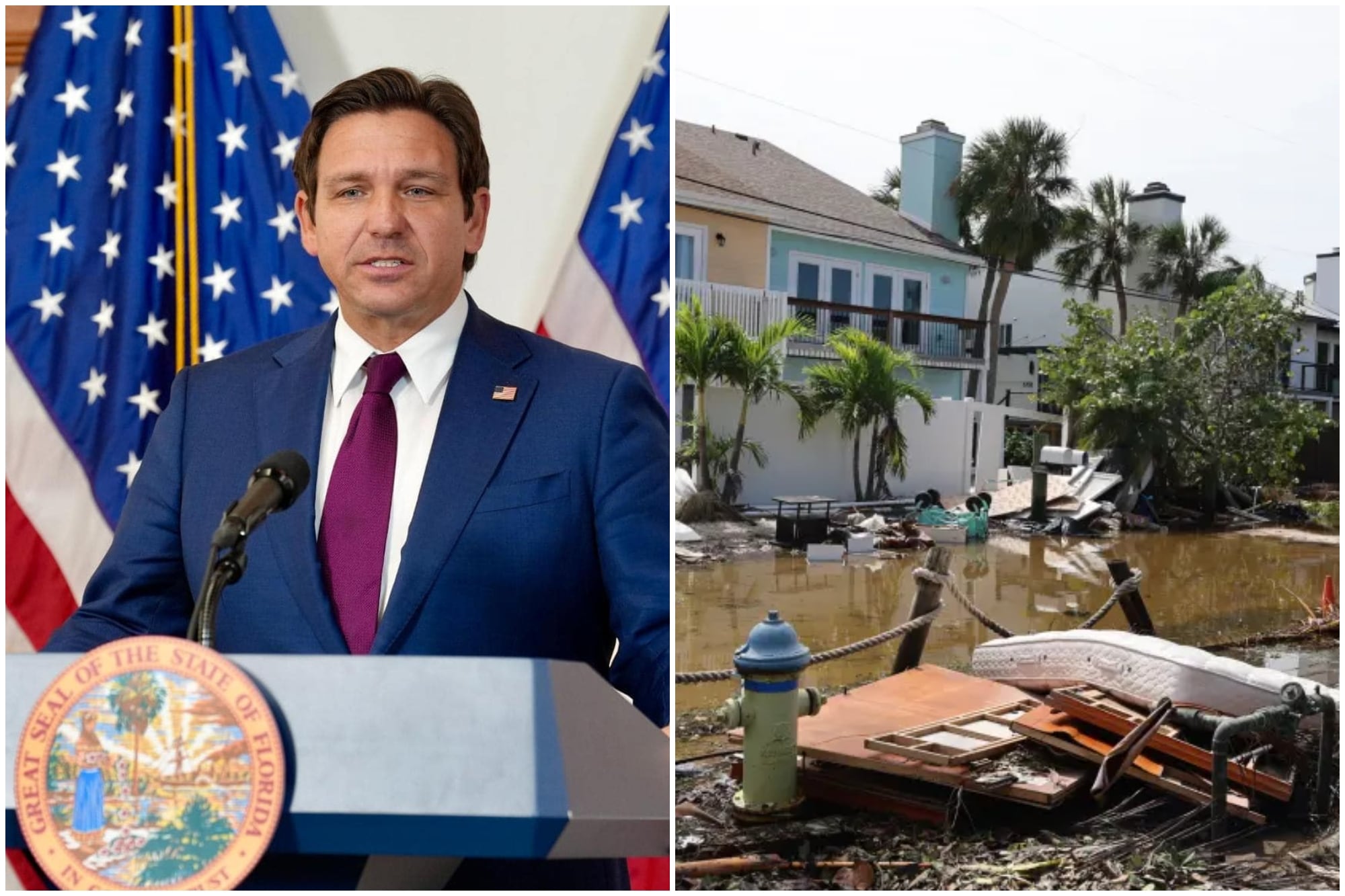 Buenas noticias en Florida: Ron DeSantis lanzó una ayuda millonaria para pequeñas ciudades azotadas por tormentas