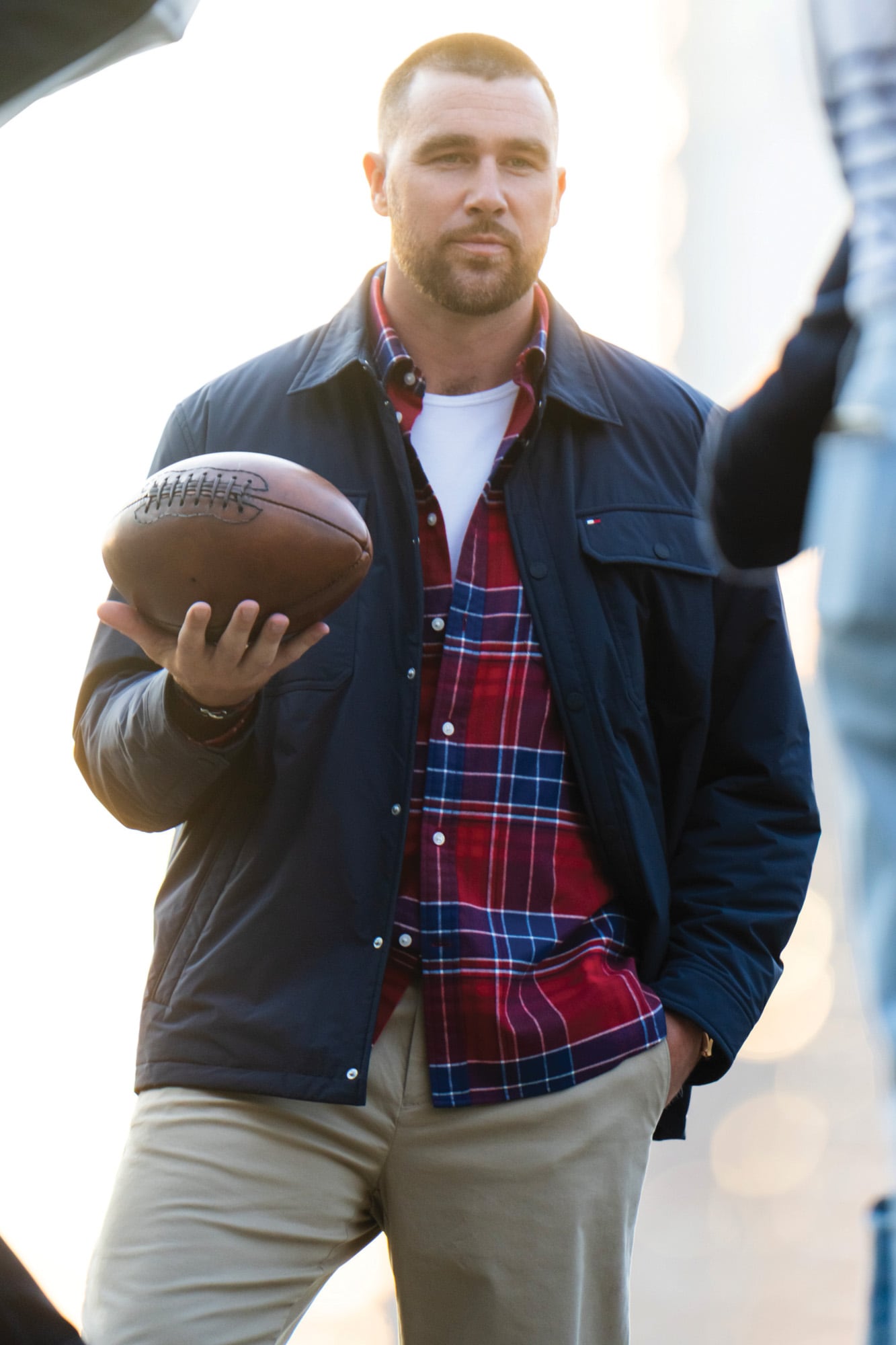 El jugador de fútbol
americano en el
Central Park