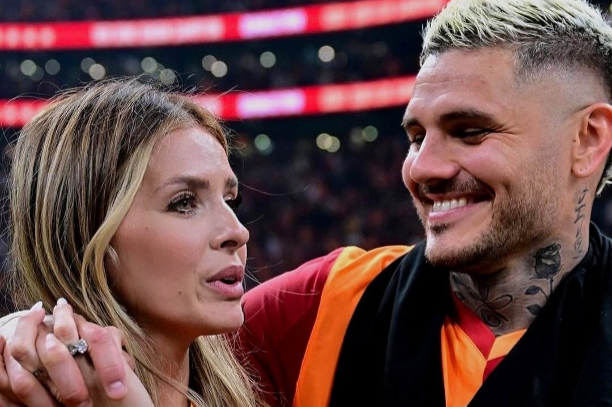 La China Suárez quebró en llanto en medio de los festejos del Galatasaray: “Nunca ni un amor igual”