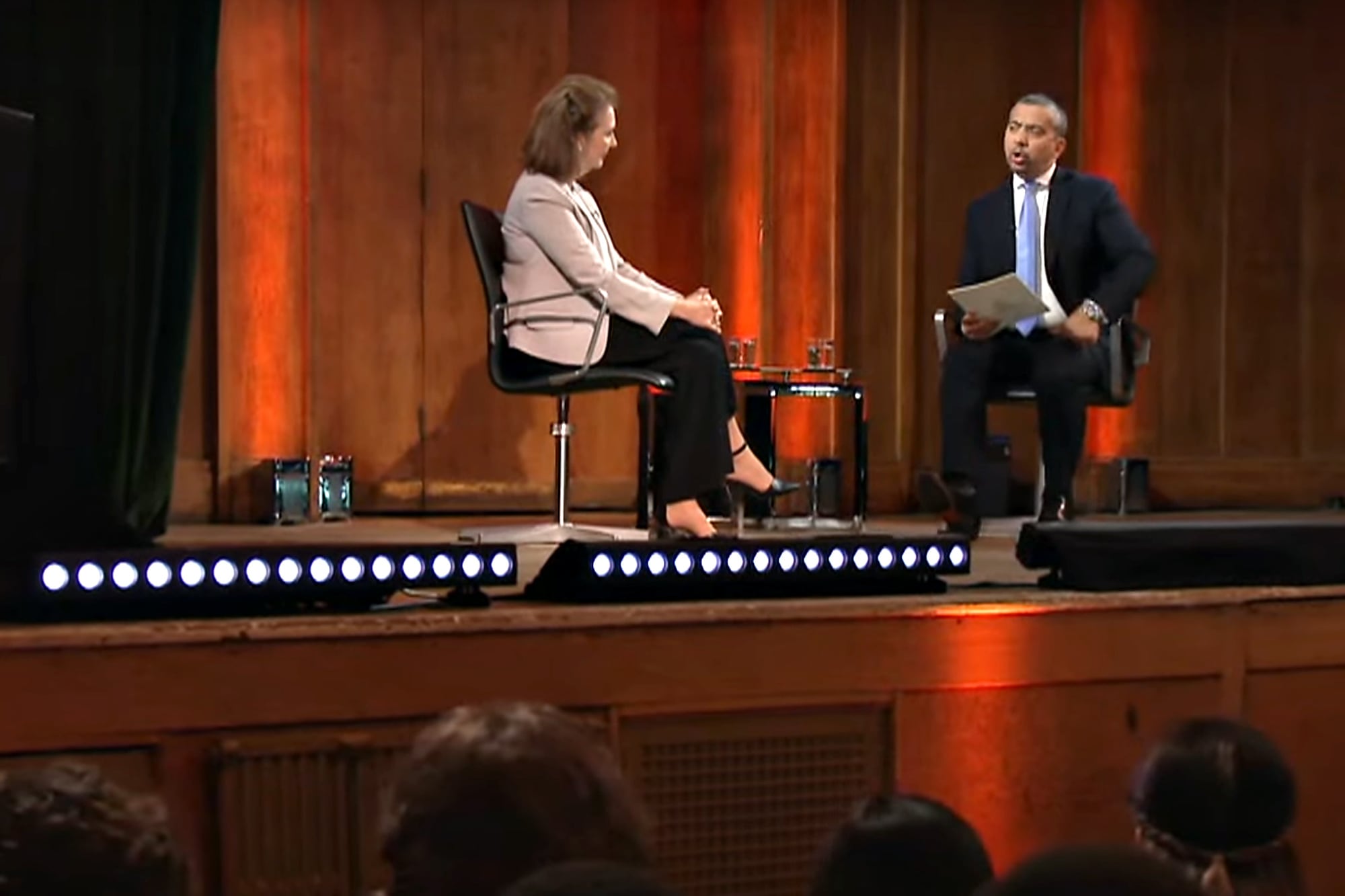 Diana Mondino durante la entrevista