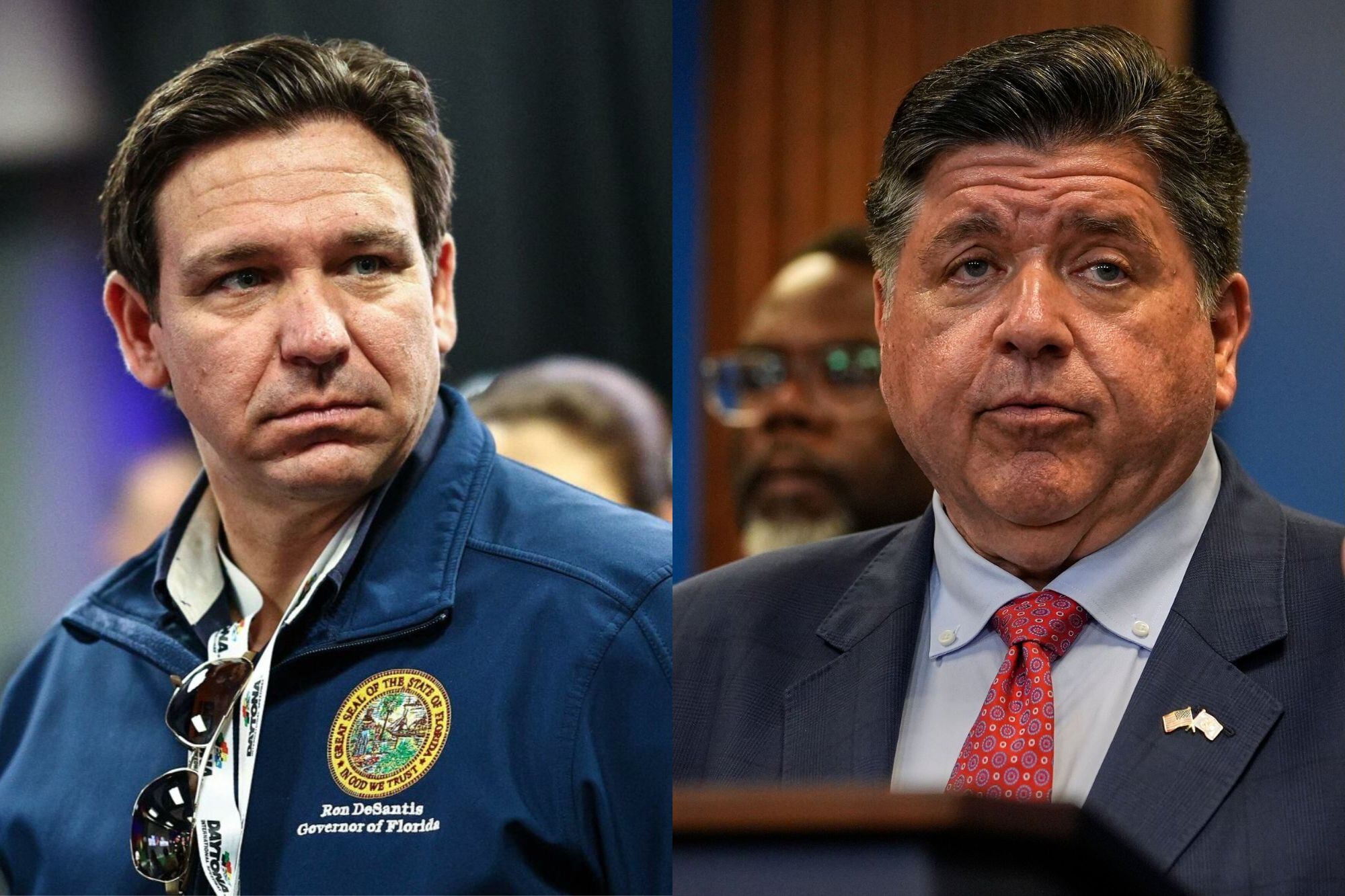 Ron DeSantis estalló contra JB Pritzker por una decisión sobre los migrantes: “Peligro”