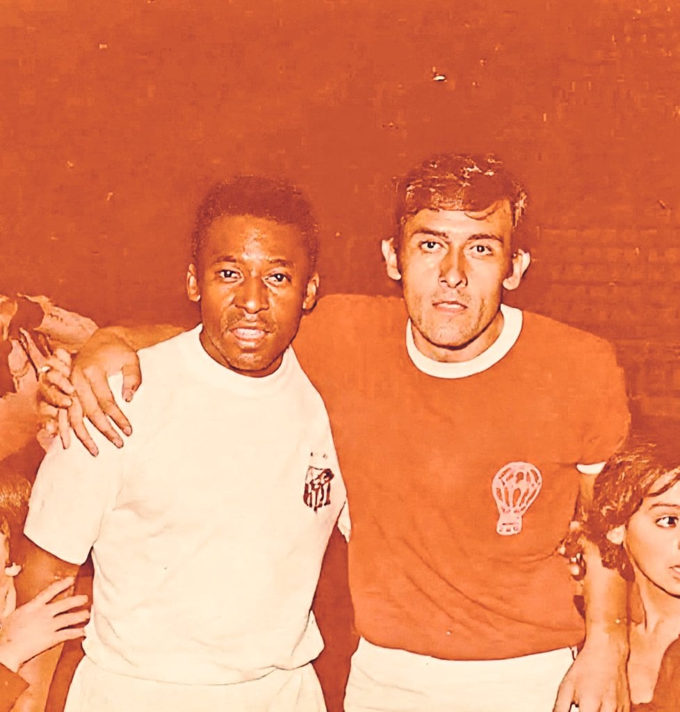 Roque Avallay con Pelé
