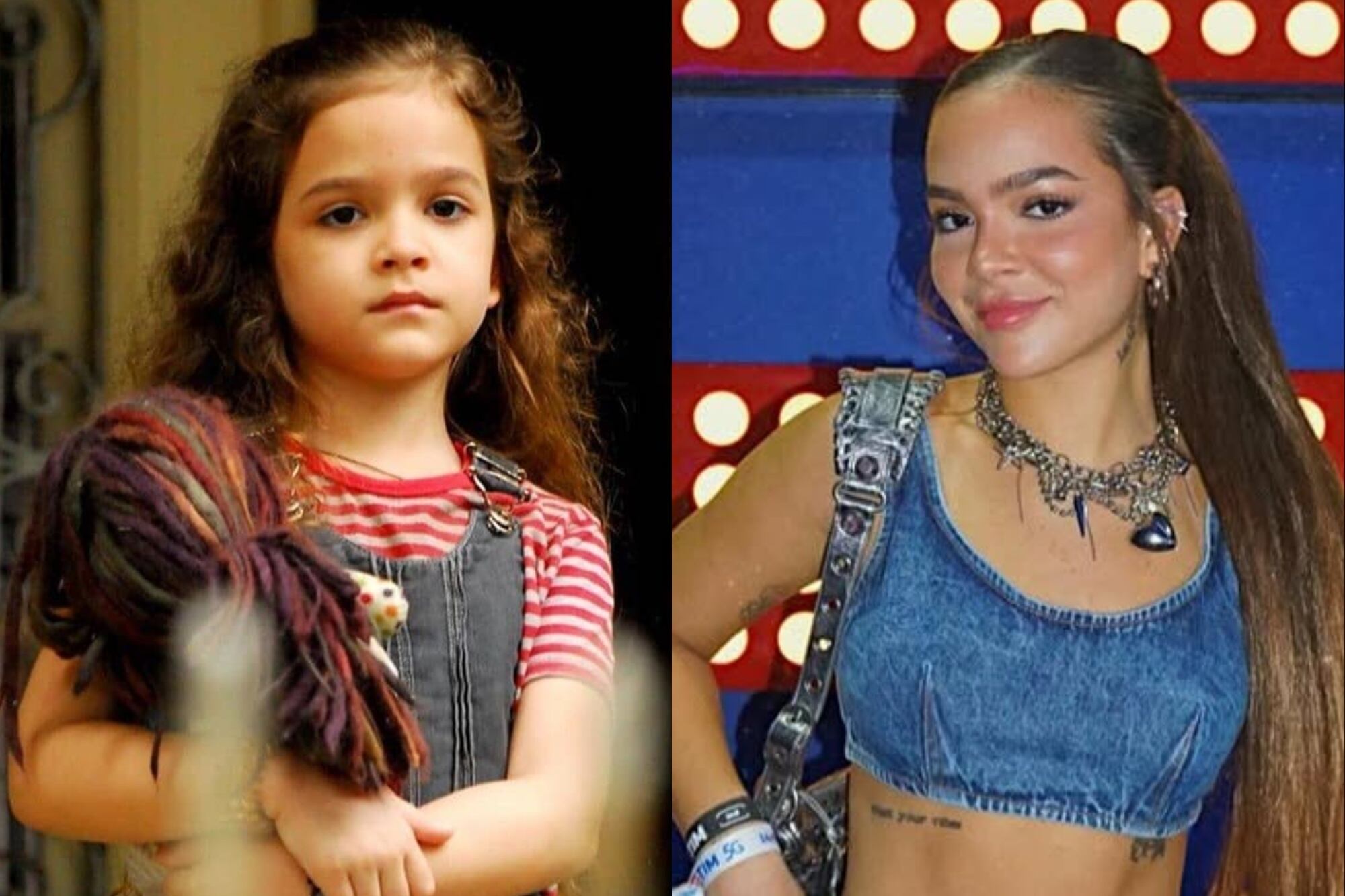 El personaje de Rita en versión infantil estuvo interpretado por Mel Maia (Foto: Instagram @avenidabrasil_/ @melissamelmaia)