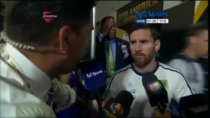 La renuncia de Lionel Messi en 2016