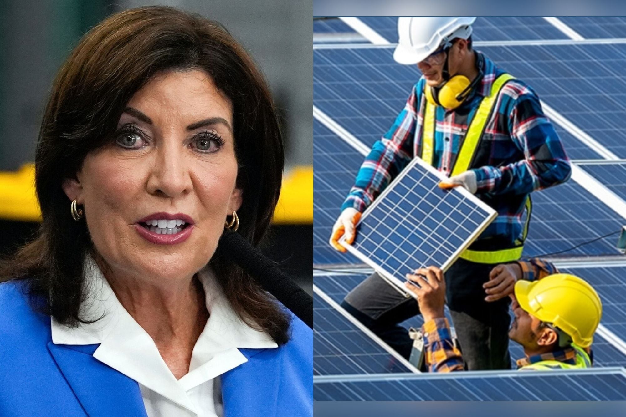 Hochul apunta a que el 70% de la electricidad de Nueva York provenga de fuentes renovables en 2030