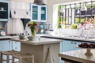 Las claves de una experta para proyectar su luminosa cocina de aires vintage