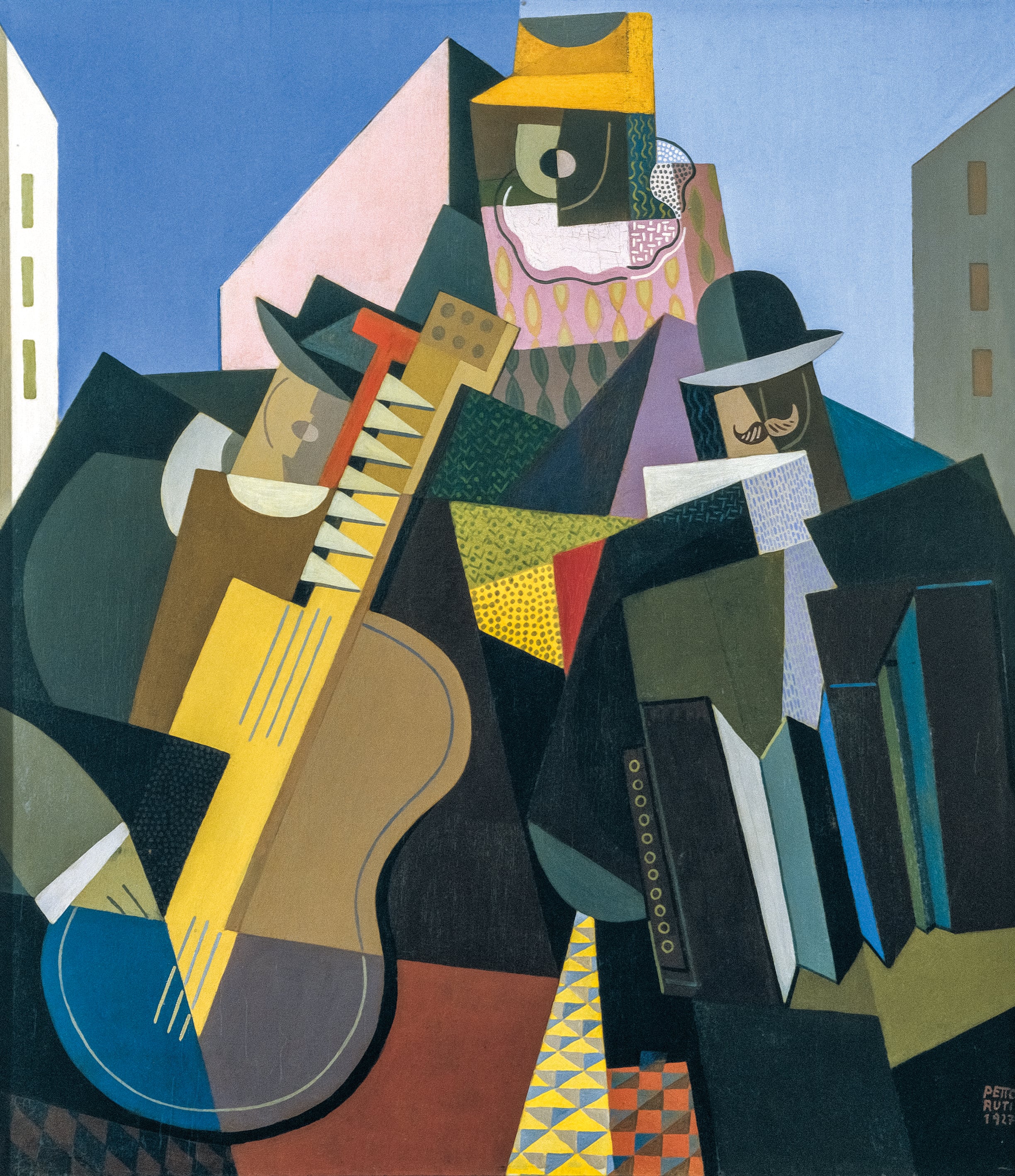 La canción del pueblo (1927), de Emilio Pettoruti, una de las obras de Malba que se exhibirán en Qatar