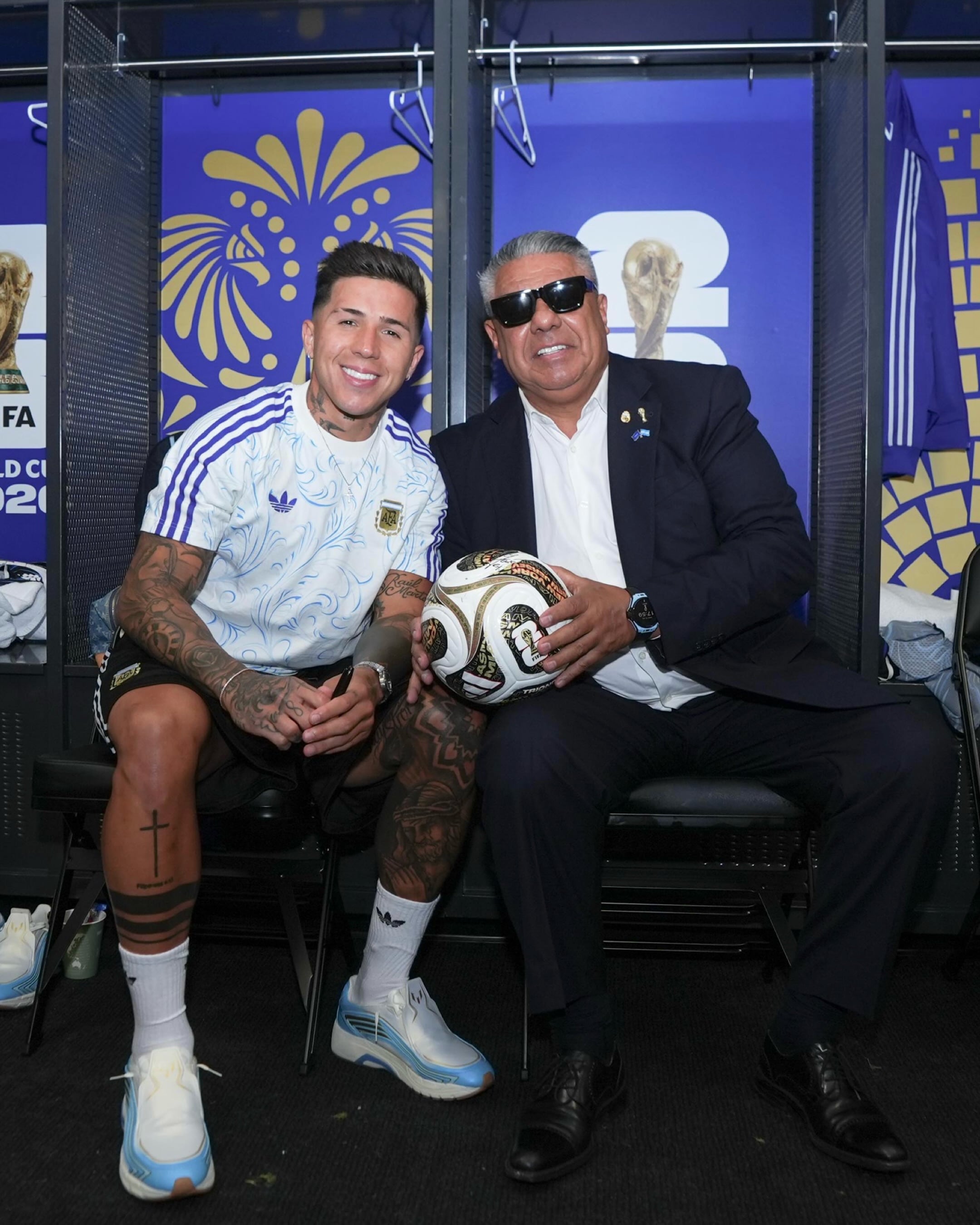 Claudio Chiqui Tapia durante el Mundial en Estados Unidos